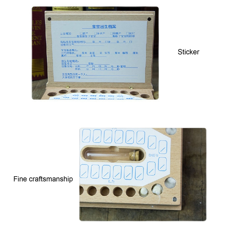 Melktand Opbergdoos Houten Melk Tanden Geheugen Organizer Herinnering Box Voor Kinderen Jongens Meisjes Souvenirs