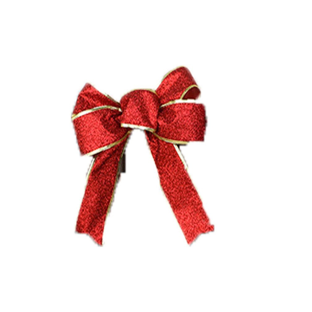 Christmas Tree Bow Ornaments Knot Flower Christmas Tree Decoration Christmas Flower Artificial Flower Family DecorSilver: Default Title