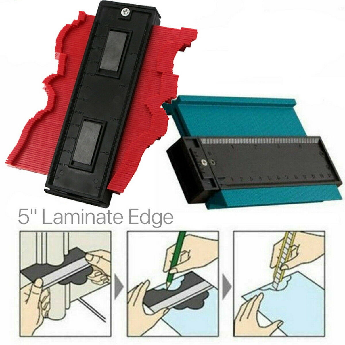 Shape Contour Duplicator Profile Gauge Tiling Laminate Tiles Edge Shaping 120mm Car Van Lorry Measuring Tool Accessories