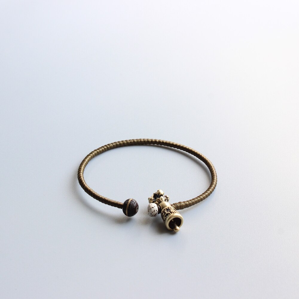 Degsin Tibetaanse Boeddhistische Handgemaakte Koperen Gevlochten Touw Amulet Armband Vajra Charm Bangle Antieke Om Sieraden Voor Mannen Vrouwen