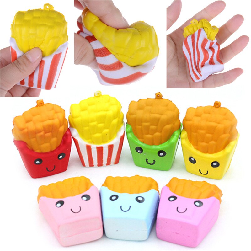 GETTO Morbido Profumato Pane Torta Elasticità Stretch Kid Fun Regalo Del Giocattolo 8.2 centimetri Kawaii Chip Squishy Patatine Fritte Lento In Aumento