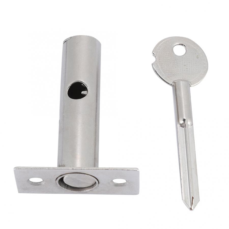 Iron Pipe Well Lock Hardware Pipe Tube Well Invisible Lock for Fireproof Door Escape Aisle Lock Stainless Stee Concealed door Ha