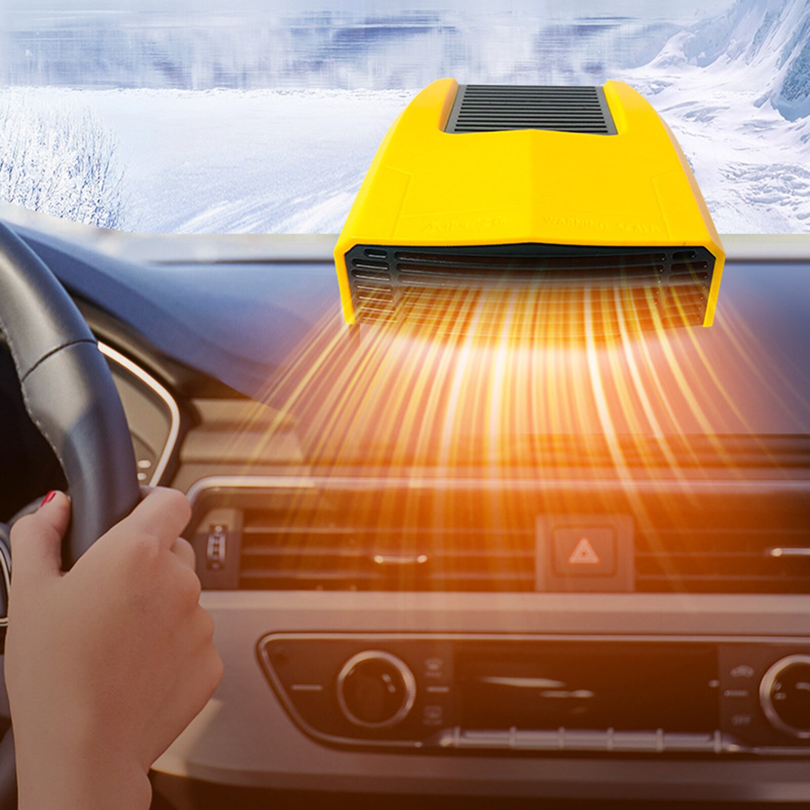 Riscaldatore elettrico 180W Mini Desktop portatile Warme riscaldatore ventilatore inverno caldo per auto Home Office ceramica calore veloce pratico Super silenzioso