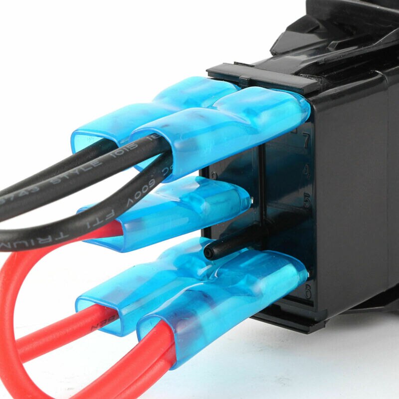 100% 6 Set 5Pin Cable de puente Kit de cableado para en/Off interruptor basculante, barra de luz LED duradero y práctico