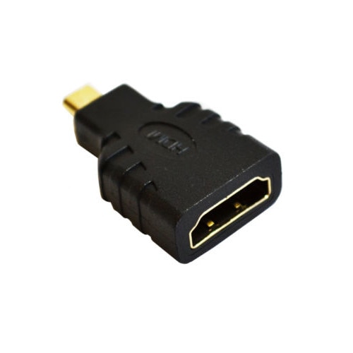 Universal Micro Hdmi naar Hdmi Kabel Converter adapter Aansluiten op TV LCD HDTV Vergulde Aansluiting Zwart YE1025