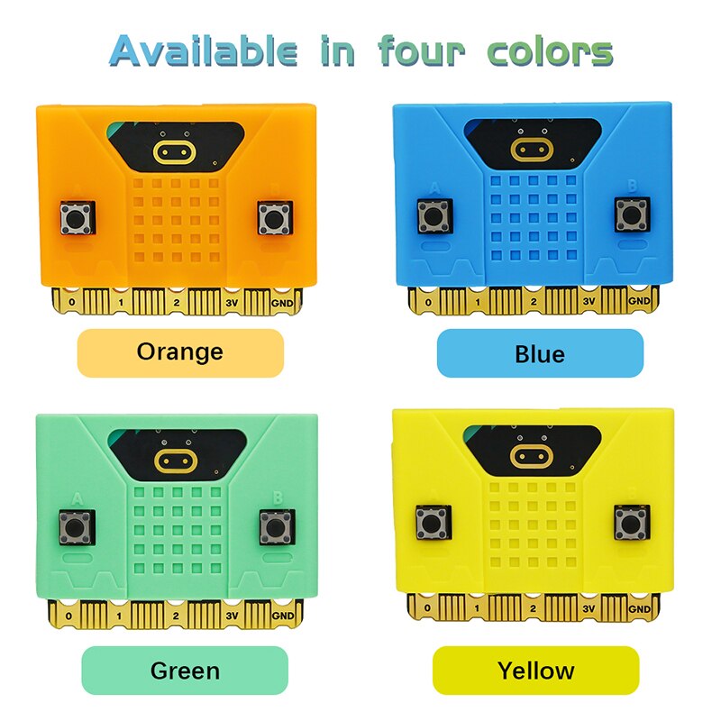 BBC Micro:bit V2.0 Colors Silicone Protective Cases Outer Shell for Micro:bit V2