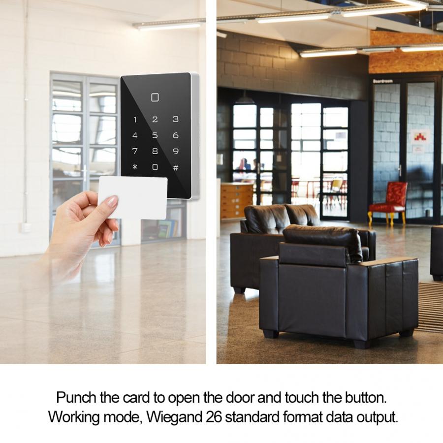 Access Control Keypad control de acceso ID Wiegand 26 Touch Keypad Card Reader for Door Access Control System