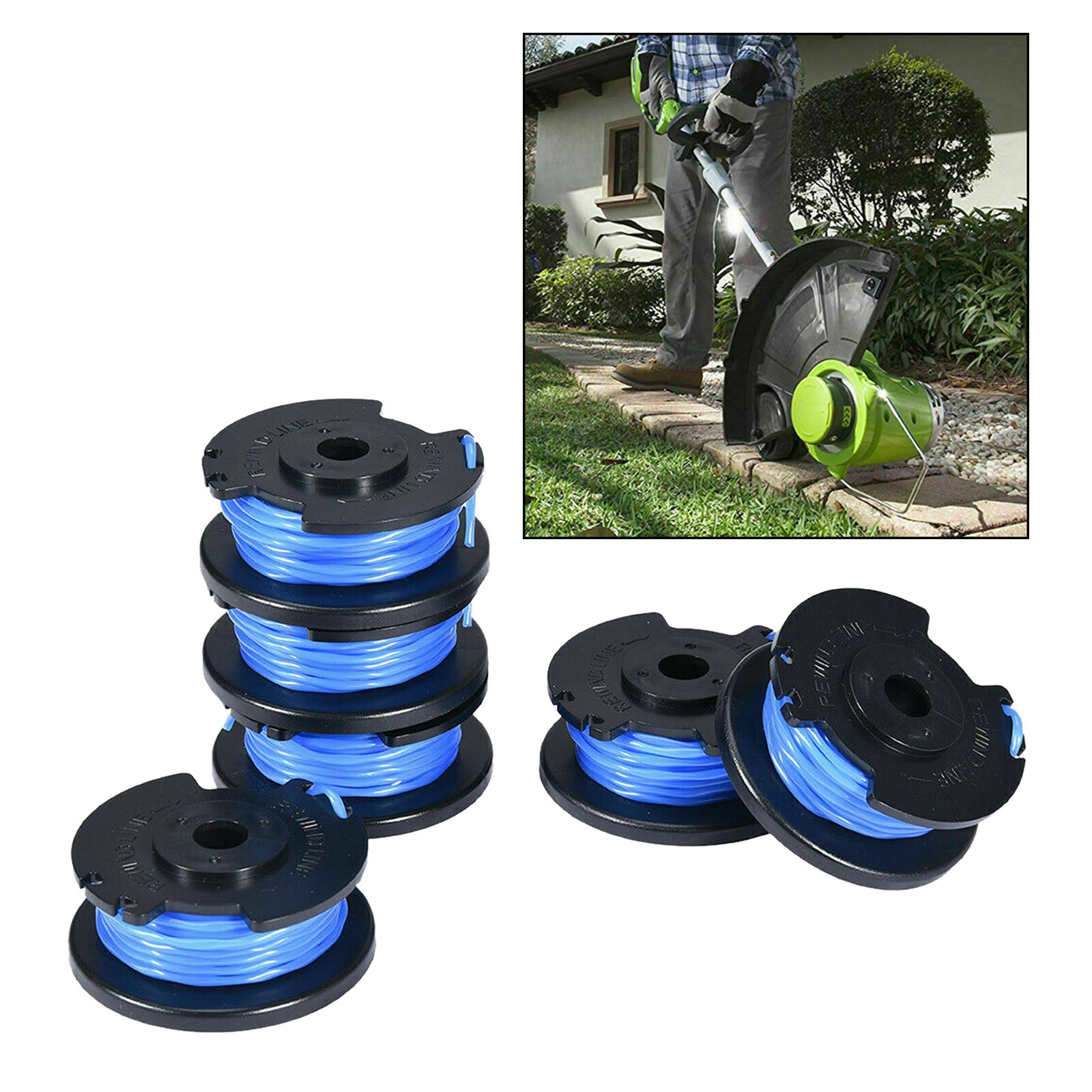 AC14RL3A String Trimmer Replacement Spool Line for Ryobi One+ 24V 18V 40V