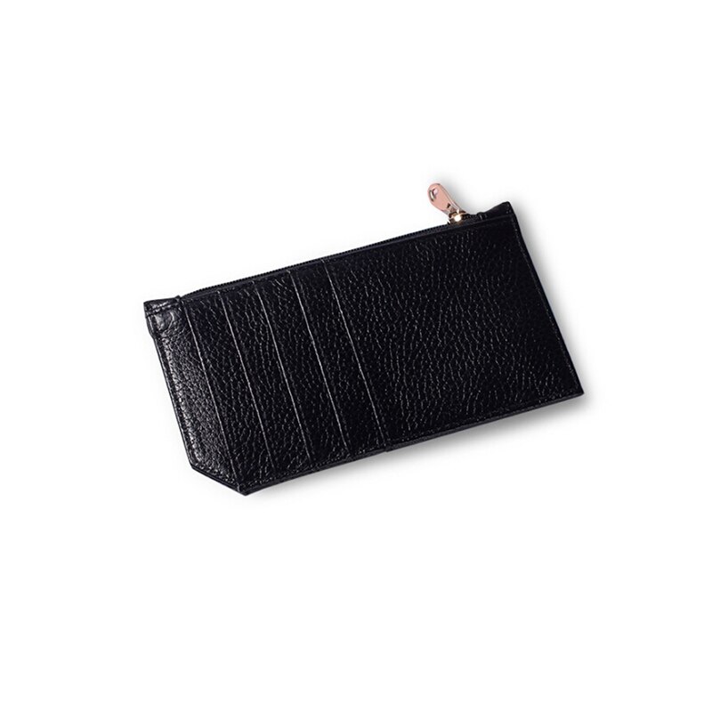 Retro mini kredittkortlomme i skinn for menn og kvinner