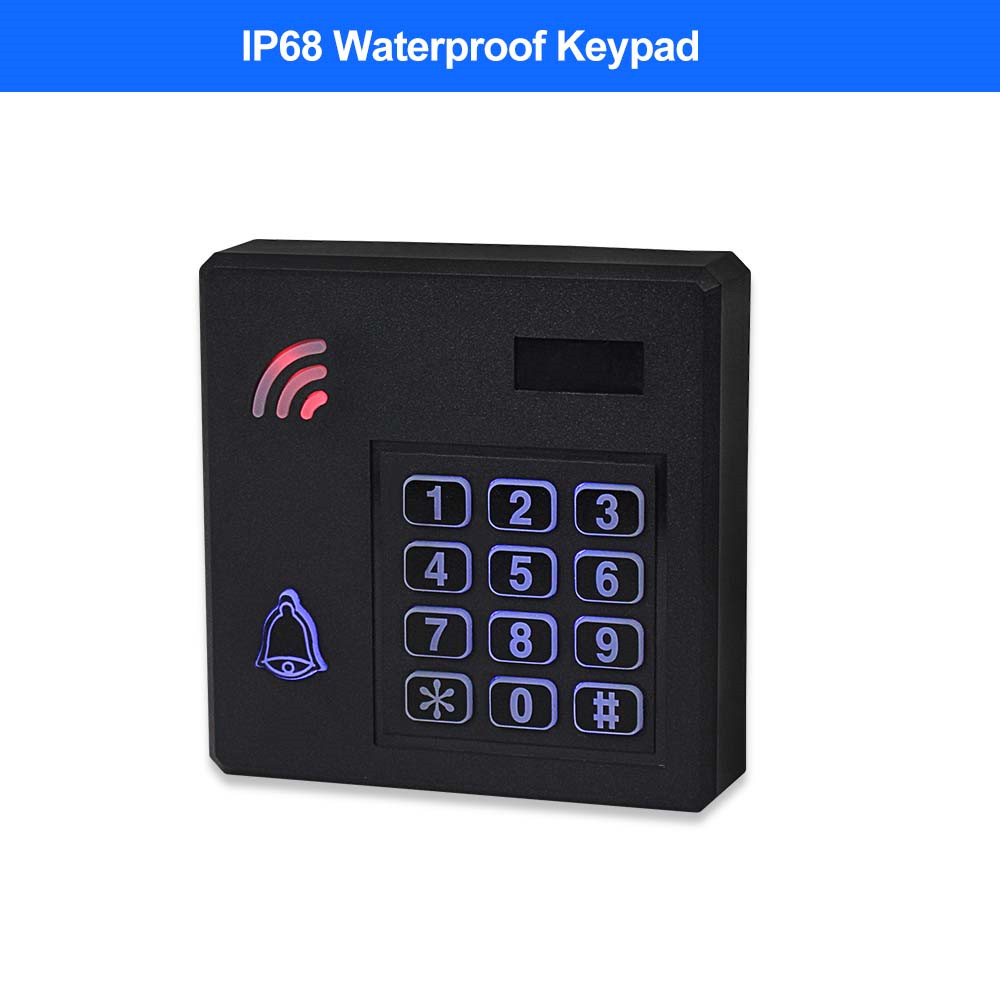 Système de contrôle d&#39;accès étanche IP68, clavier RFID extérieur WG26, contrôleur d&#39;accès, étanche à la pluie avec claviers 125khz pour la maison: Only Keypad