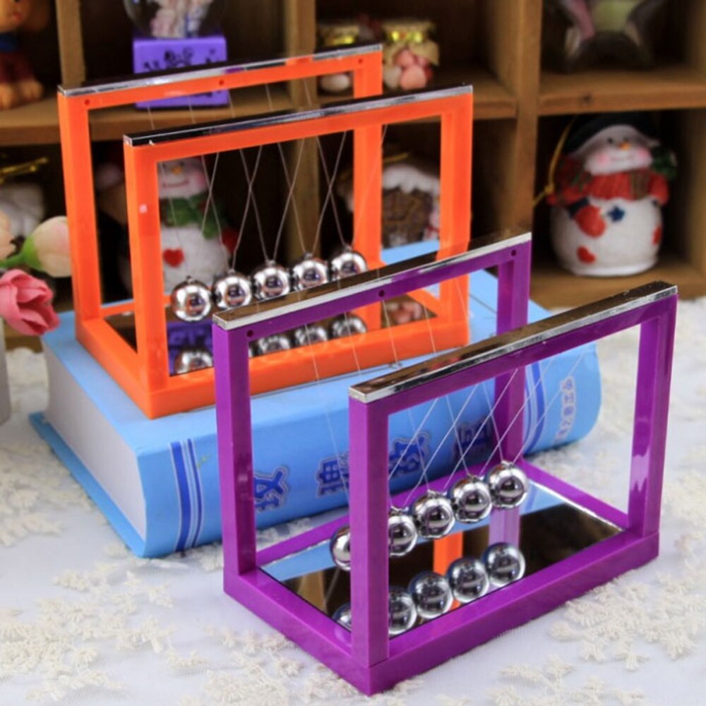 Newtons Cradle Steel Balance Ball Fun Decoration Physics Science Toy