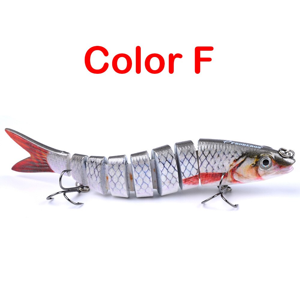 19g Wobblers Pike Fishing Lures Artificial Multi Jointed Sections Artificial Hard Bait Trolling Pike Carp Fishing Tools Toys: F