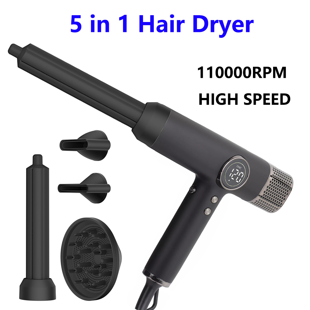 Hoge snelheid 5-in-1 föhn Air Styler Heteluchtborstel Krultang Haarstyler Gereedschap voor Dyson Airwrap met Auto-Wrap Krulspelden