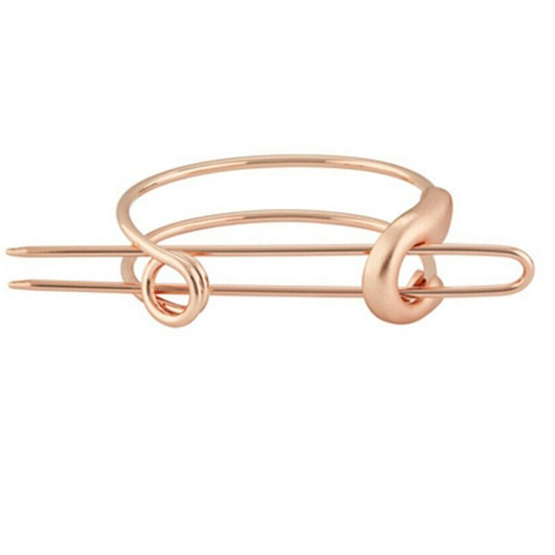 Original pino de segurança bun manguito estilo verão extravagante pônei cauda punhos topo nó bun gaiola elegante suporte para pão acessórios para o cabelo 2020: rose gold