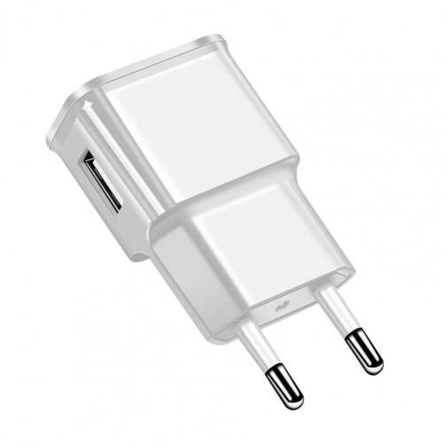 Praktische Abs Us/Eu Plug Breed Voltage Usb Opladen Adapter Voor Office:  White EU Plug