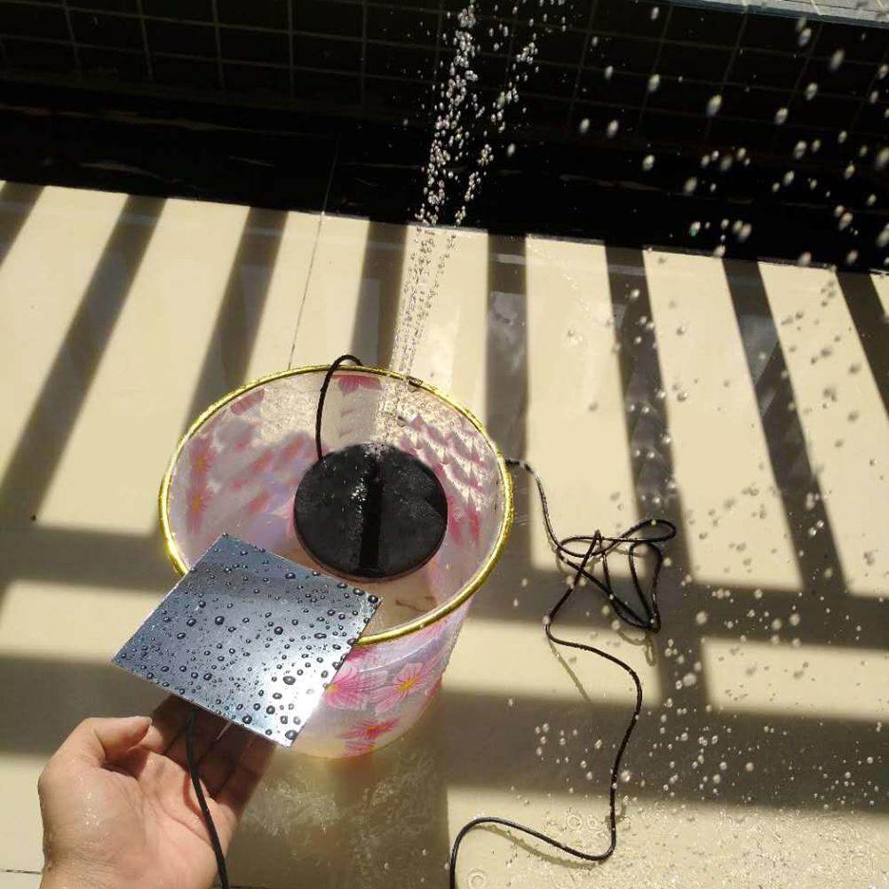 Utomhus solenergi vattenpump flytande panel trädgård vattning pool damm fontän fågelbad flytande vatten fontän pump
