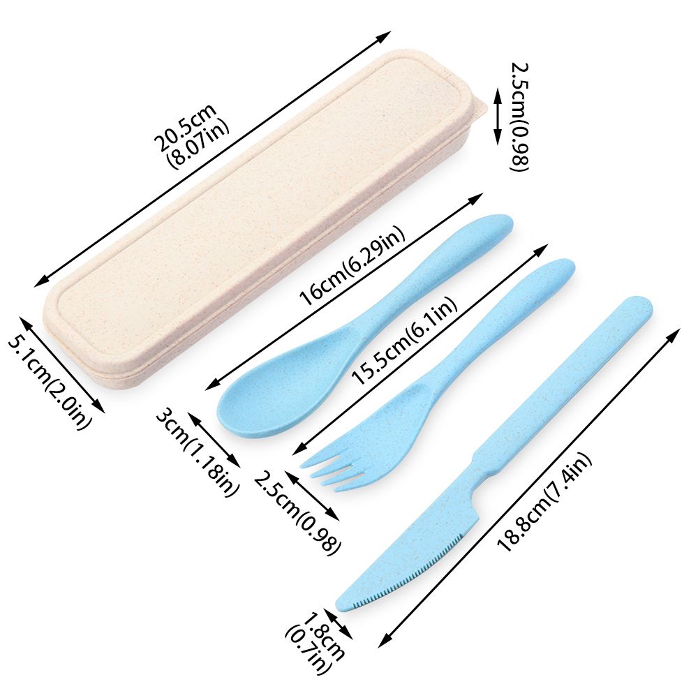 Cuillère à soupe en plastique Portable, paille de blé , à Long manche, vaisselle de table, outils de cuisine pour enfants