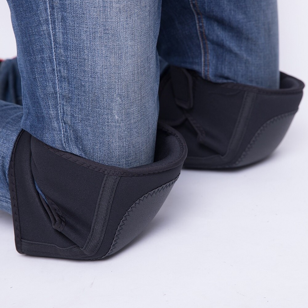 Knee Pads with Heavy Duty Foam Padding and No-Slip Leather Stabilizers for Work,Gardening