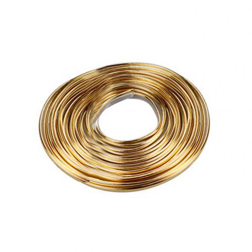 5m doe-het-zelf strips auto interieur lijst deurlijn ventilatiepaneel styling tape decoratie auto deur beschermer strip bescherming rand strips sticker: Goud