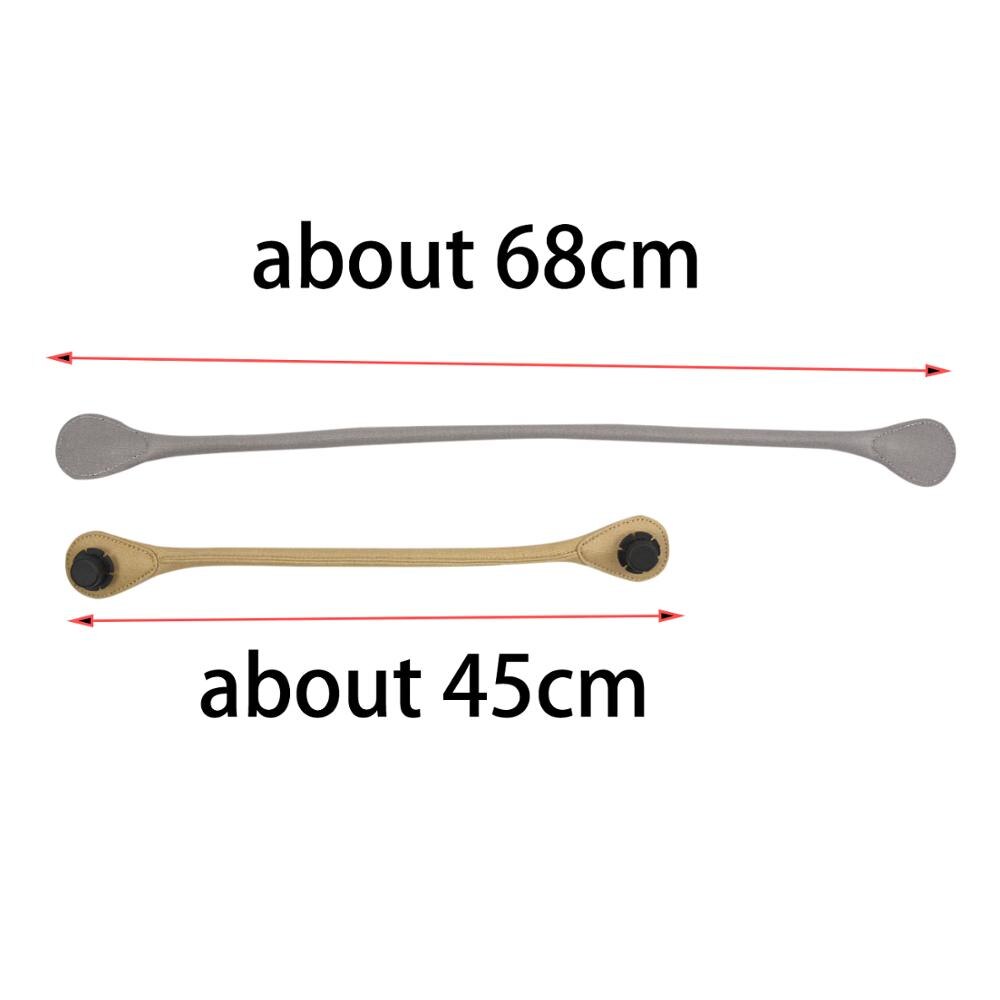 Tanqu lange korte ronde effenkleurige canvas stoffen handgreep voor obag classic mini o bag dames #39