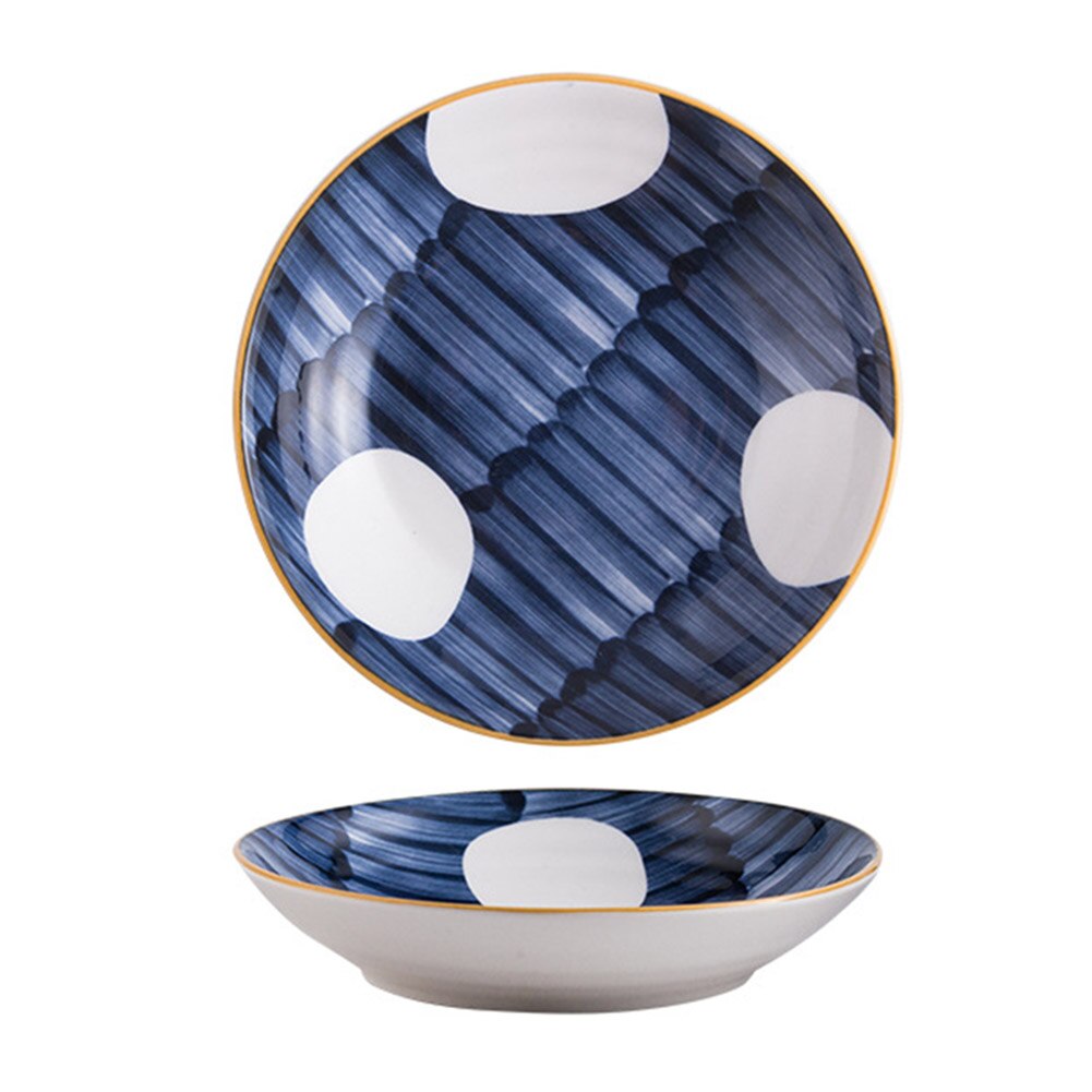 Dinner Plates Microwave Safe Lunch Plates Reusable Eco-friendly Free Lightweight Dirt-resistant Easy Clean D6: C