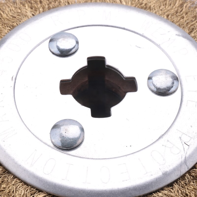 -Wire Brush Wheel Wood Open Paint Polishing Deburring Wheel for Electric Striping Machine