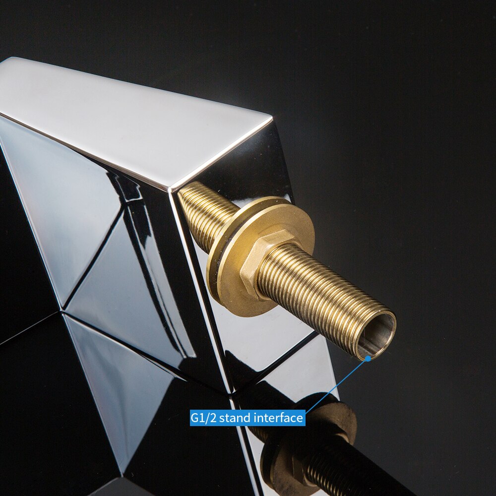 Vierkante Massage Bad Waterval Mixer Badrandcombinaties Jacuzzi Waterafvoer Bad Uitloop Tap Omstelling Messing