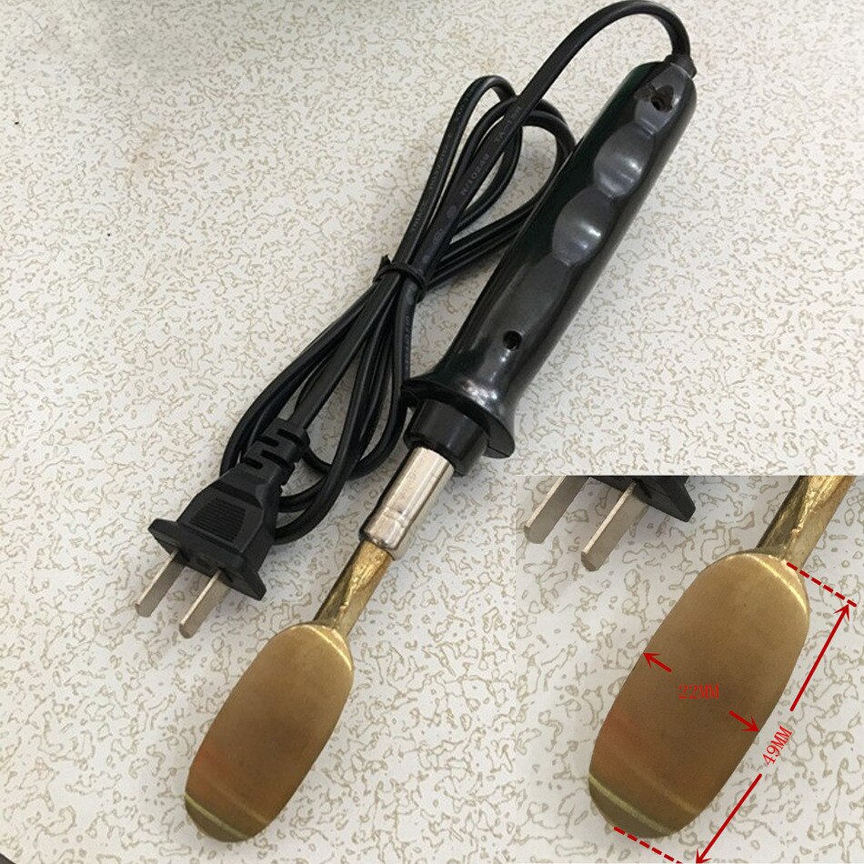 Mini Leather Iron Wrinkles Removing for Leather Clothes Shoes Ironing with Anti-scalding Tape: Default Title
