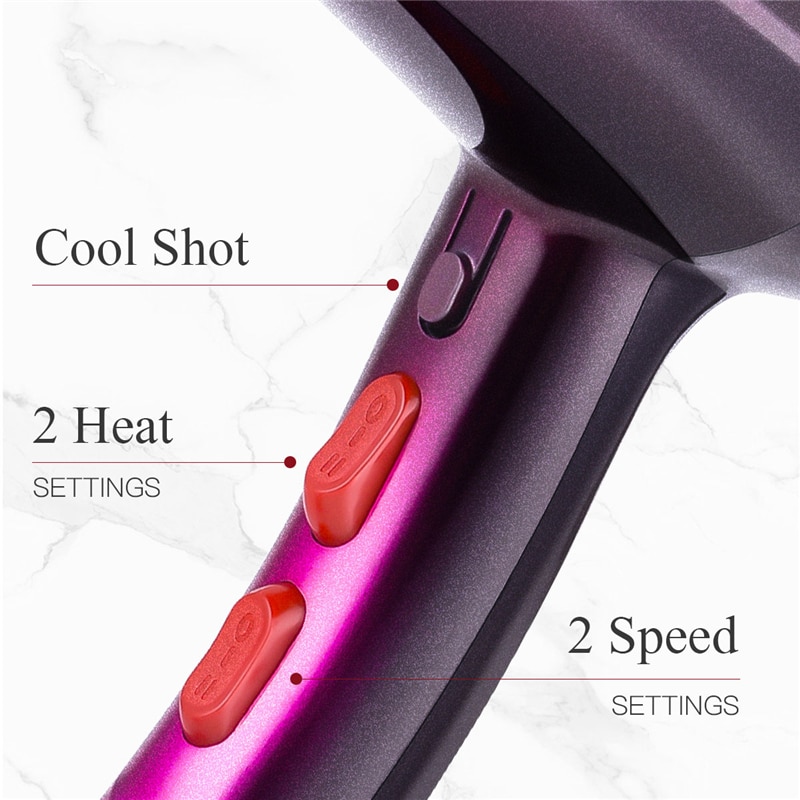 Hair Dryer Salon Blow Dryer with Concentrator Diffuser Nozzle Fast Drying Hair Care Blower Hairdryer Styling Tool46