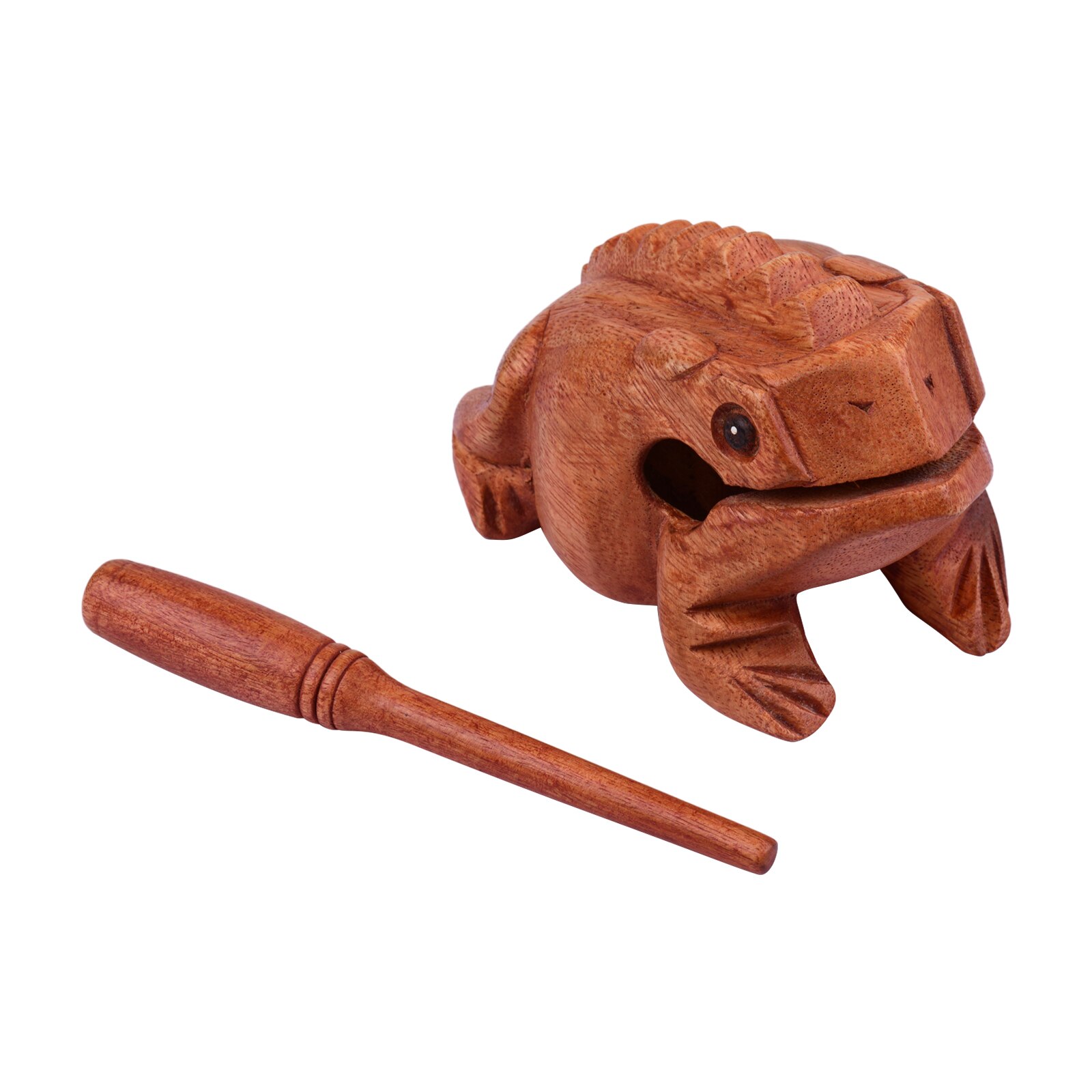 Muslady Große Frosch Guiro Raspel Frosch Klang Hersteller Um 6 Zoll Lange Massivholz Material Musical Schlagzeug Instrument