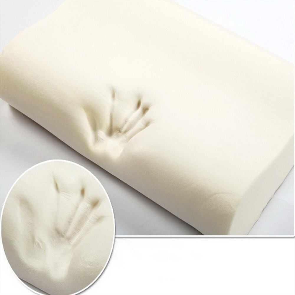 30x50cm Orthopedic Neck Pillow Polyester Fiber Slow Rebound Memory Foam Pillow Cervical Health Care Home Sleep Travel