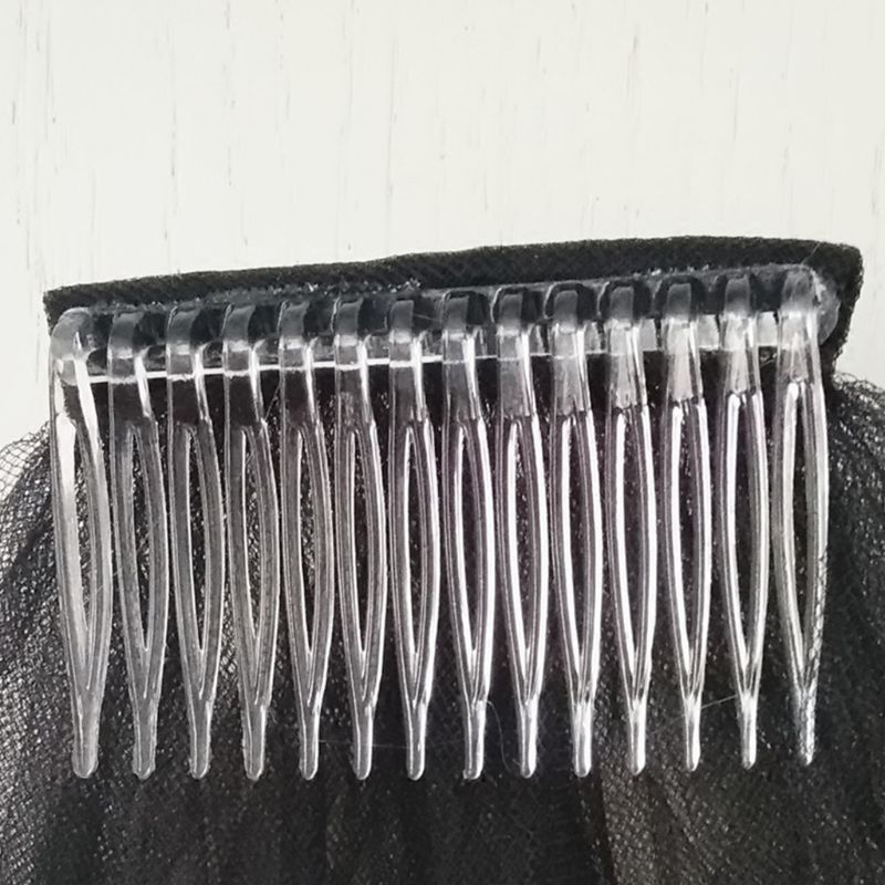 10 stuks/set bruids tiara sluierkam plastic zwart wit transparant vorkkammen