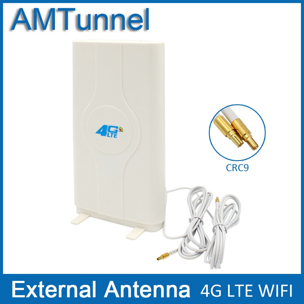 3G 4G LTE antenne LTE mimo Antenne 2 * SMA-männlich TS9 CRC9 Stecker mit 2M 700 ~ 2600Mhz 88dBi für Huawei B315 E3372 E8372 router: CRC9 male