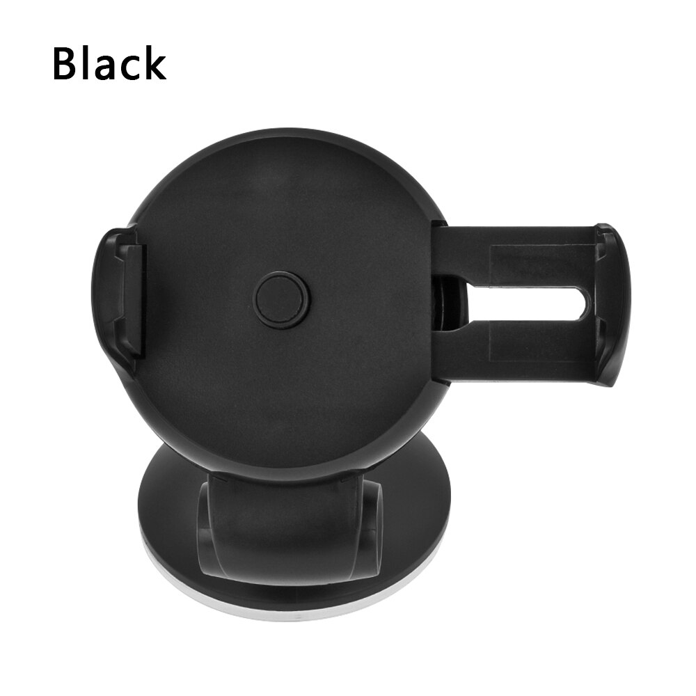 1PC 360 Degree Adjustable Auto Mobile Phone Stand Car Holder Dashboard Windshield Bracket for Universal Smartphone Accessories: Black 01