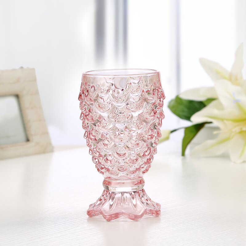 Glassett Fiske Skjell Tykt Juiceglass Drikkeglass Husholdning 6 Farger Blyfritt glass Vannkopp