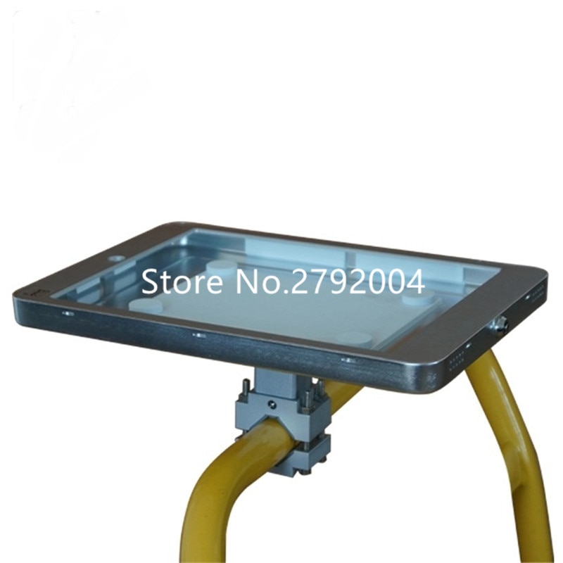 security enclosure for ipad pro 12.9 inch tablet stand holder,fixed on the shelf for warehouse management