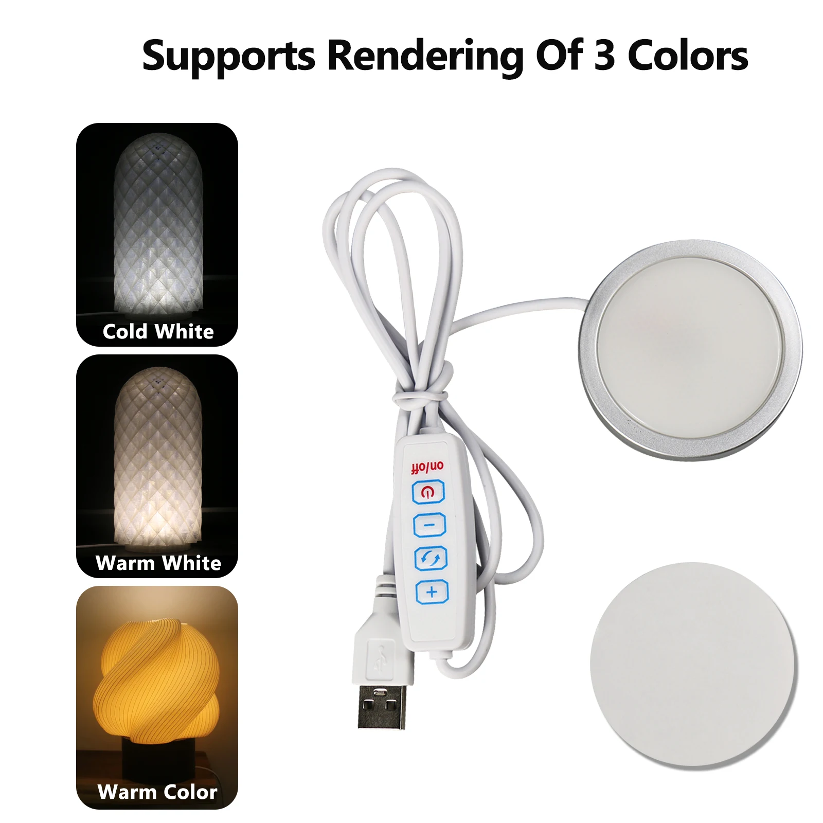 For Bambu Lab Led Lamp Kit 001 Maker Supply Bambulab Light Kit Led Light Parts Diy Model for A1 P1s X1c 3d Printing: 2.25mm