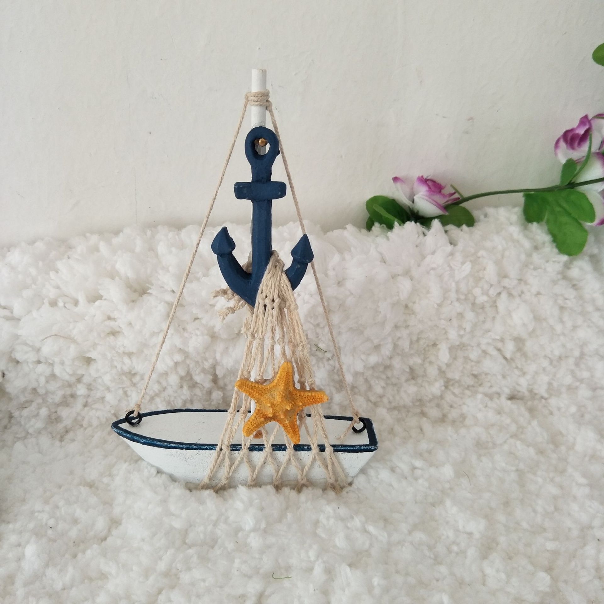 Mini Boat Props Newborn Baby Photography Props Sea Theme Mini Ship Prop Baby Shoot Accessories Infant Photo Decorations