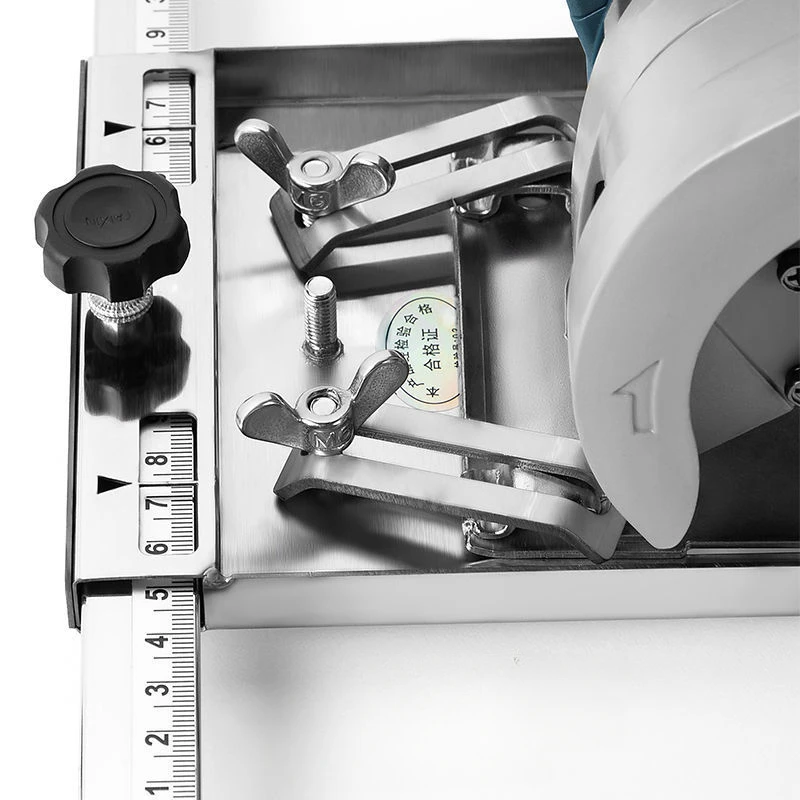 Guide de coupe pour scie circulaire, Rail de guidage pour fraisage du bois, outils de panneau de support de positionnement et accessoires de scies de Table pour Machine