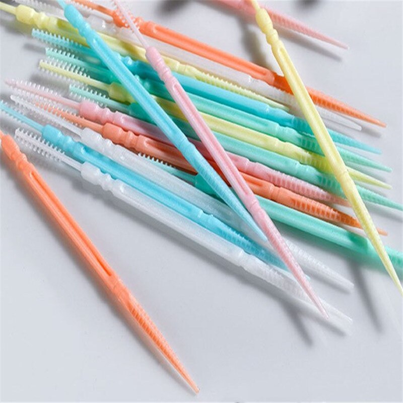 100 Stuks Food Grade Pp Tandenstoker Dental Tanden Sticks Floss Pick Tand Tool Clean Oral Care Tanden Voedsel Residu Party tandenstokers