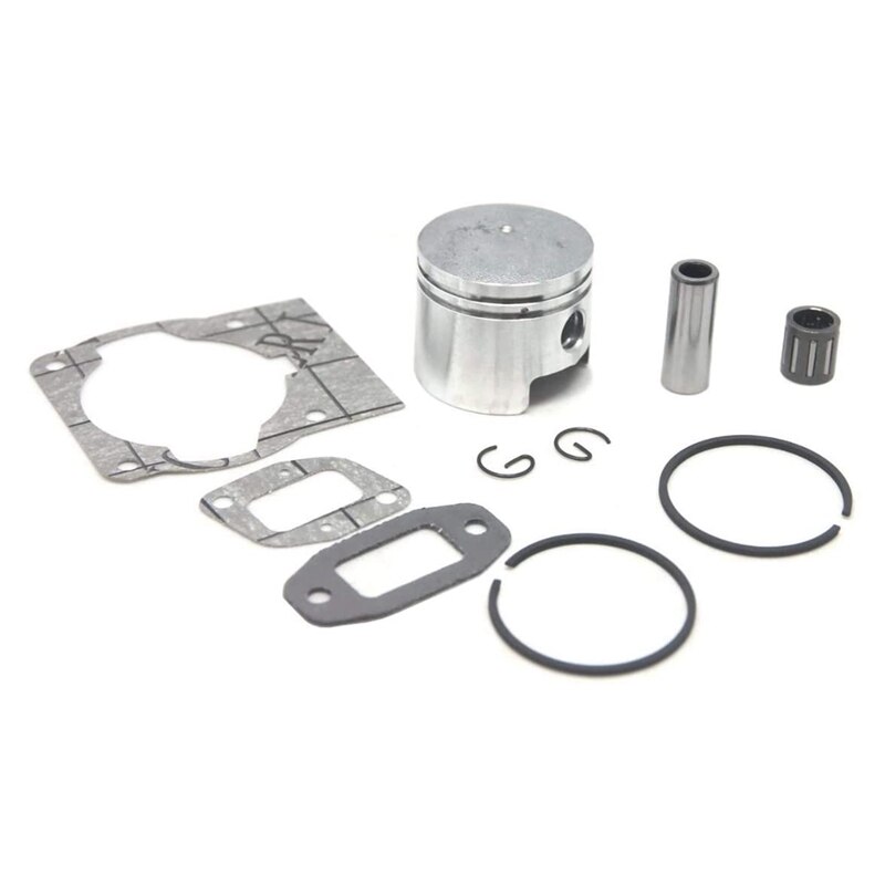 Kit Piston Et Cylindre 44 Mm Pour Débroussailleuse 52CC - Inclut Cylindre, Piston, Joints, Segments, Roulement - 5 Pièces