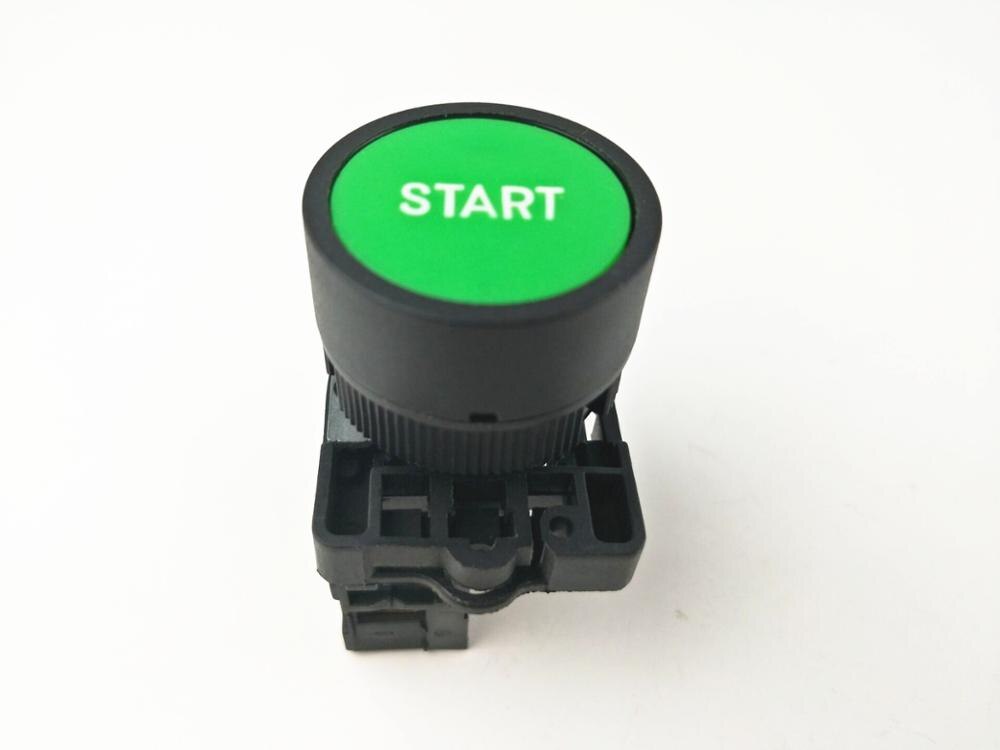 Self reset button switch 22mm start stop button with the arrow symbol XB2 flat touch switch button: start