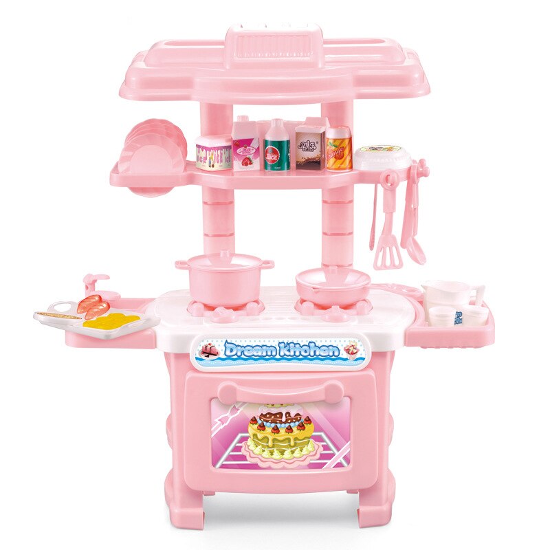 Children Pretend To Play Kitchen Cutlery Toys Mini Ice Cream Dessert Cars Play House Role-playing Girls Cooking Sets Game: A1