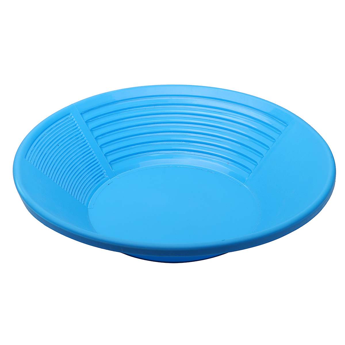 ZEAST 1Pc Plastic Gold Pan Basin Nugget Mining Dredging ProspectingGold Rush Tools 5 Colors: White