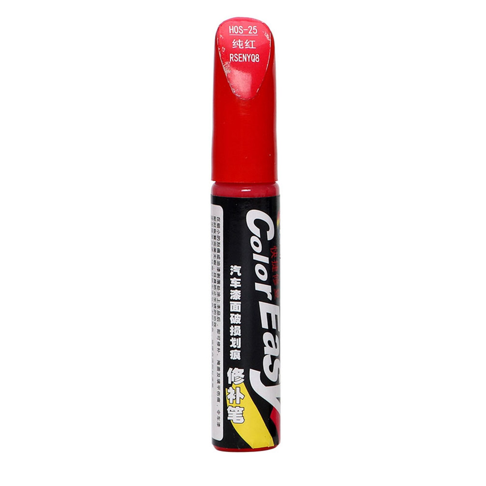 Auto Kleur Verf Reparatie Scratch Remover Wit Rood Zwart Zilver Kleur Pro Herstellen Kras Reparatie Verf Pen Clear Paint Care: Red 12ml