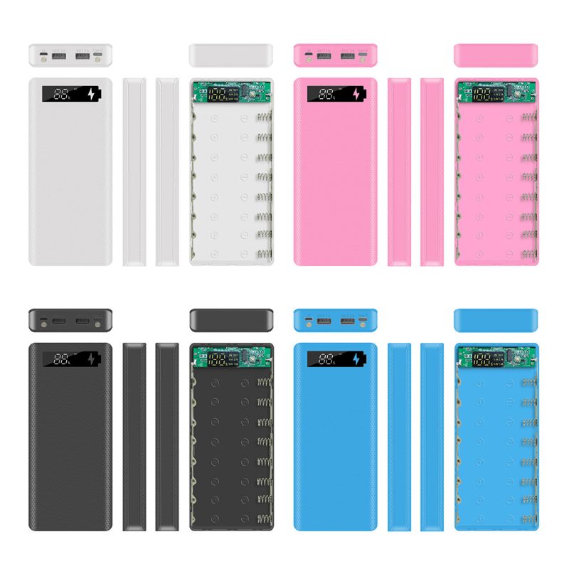 Case DIY Power Bank 8x18650 - Scatola Esterna Portatile - Senza Batteria