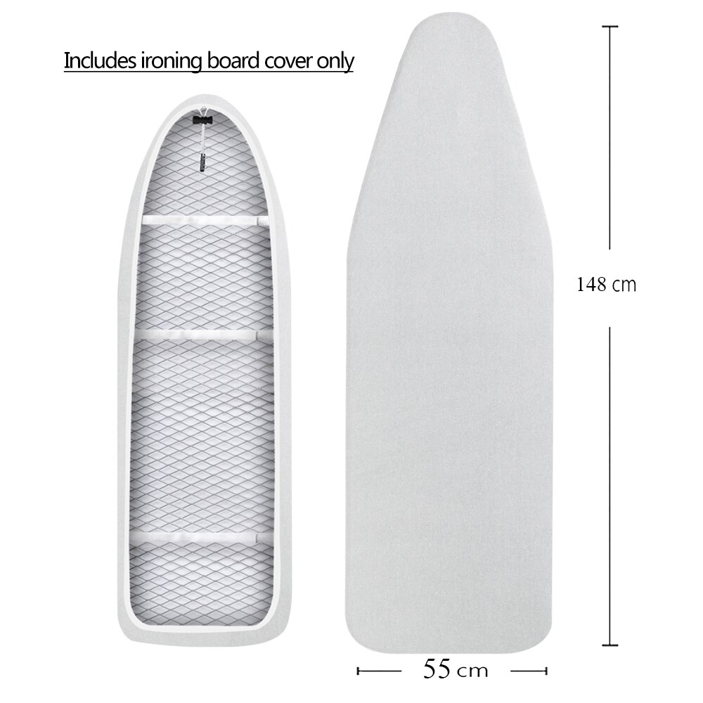 Cotton Ironing Board Cover Large Printed Ironing Board Cover Protective Non-slip Thick Colorful for Home Cleaner 148x55cm: Navy Blue