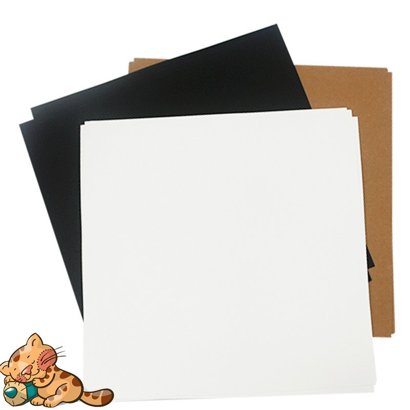 Carte postale carrée vierge, papier Kraft, 250g, dessin à la main, Graffiti, bricolage, marron blanc, carte de vœux, en carton dur épais