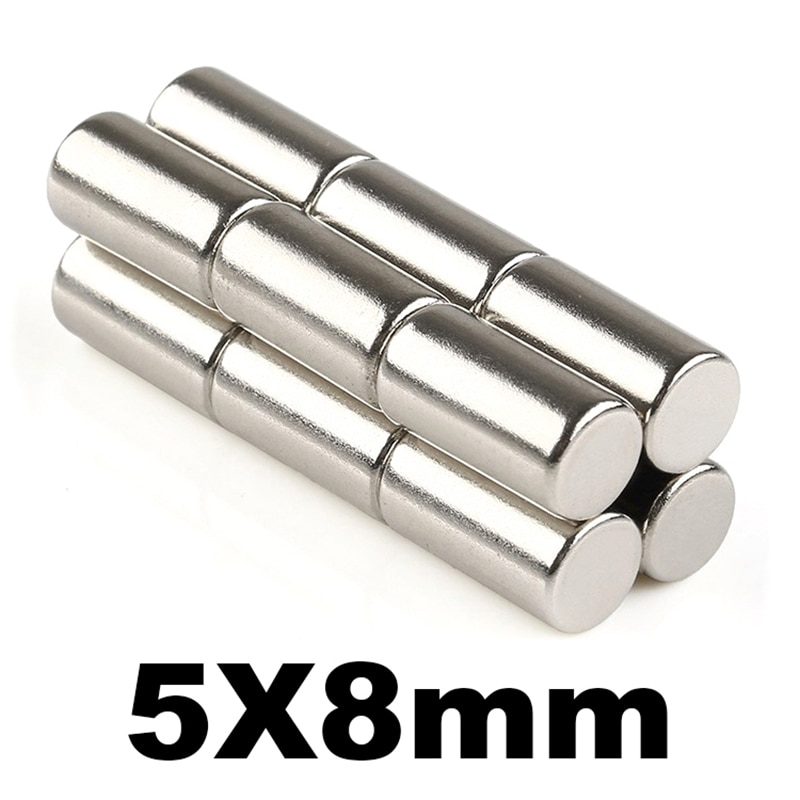 20 pcs N35 5x8mm Mini Sterke Ronde Cilinder Neodymium Magneten Disc Zeldzame Aarde Manget 5*8mm