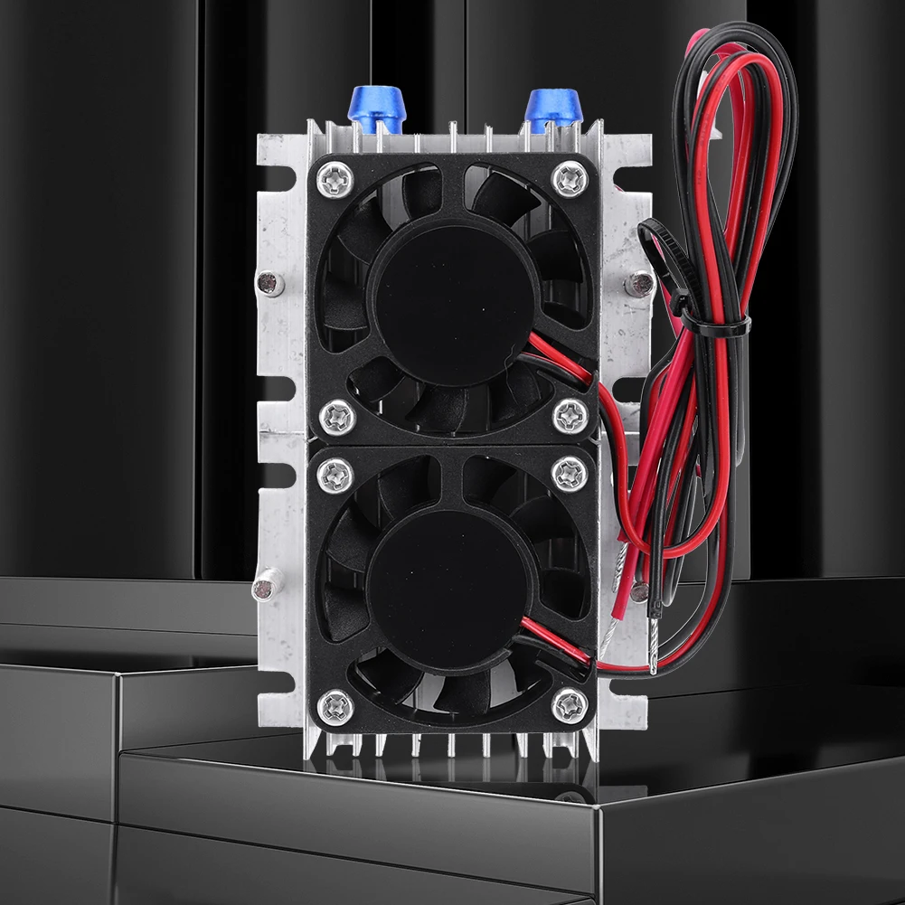 144W 15A DIY Air Conditioner Kit DC 12V Thermoelectric Refrigeration Cooler Semiconductor Aluminum Peltier Air Conditioning Unit